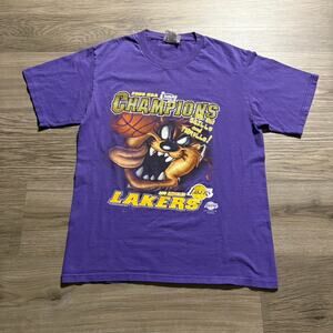 Crazy Vintage Taz Lakers NBA Finals Shirt Medium